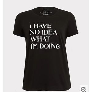 NO IDEA BLACK SLIM FIT CREW TEE SIZE 0